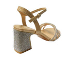 Women's Crossover Diamante Strappy Ankle Strap Shoes - Heels - British D'sire
