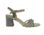 Women's Crossover Diamante Strappy Ankle Strap Shoes - Heels - British D'sire