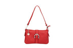 Women's Italian Leather Shoulder Handbag with Detachable Strap - Hollie - Black - Leather Handbag - British D'sire