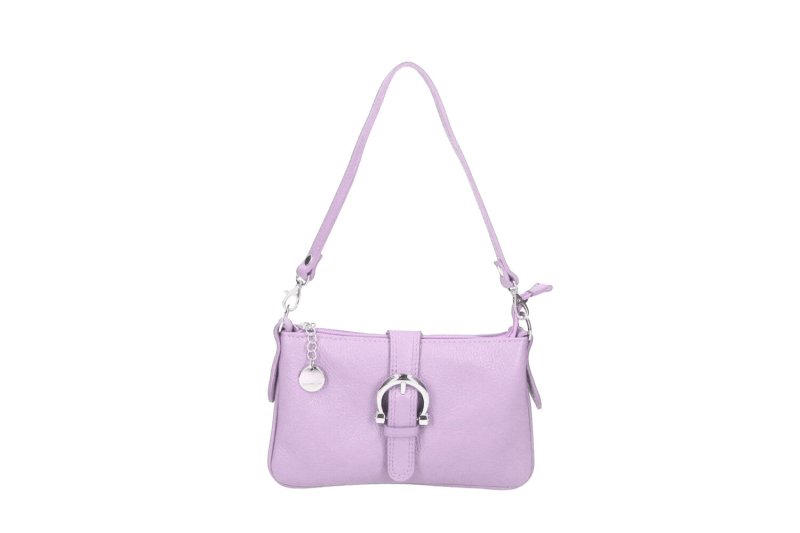 Women's Italian Leather Shoulder Handbag with Detachable Strap - Hollie - Black - Leather Handbag - British D'sire