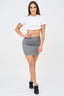 Women's Jersey Mini Skirt with Elastic Waistband - Shirts & Tops - British D'sire