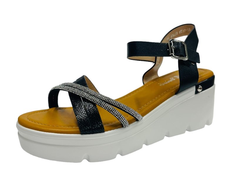 Women's Platform Ankle Strap Wedge Heel Sandals - Sandals - British D'sire