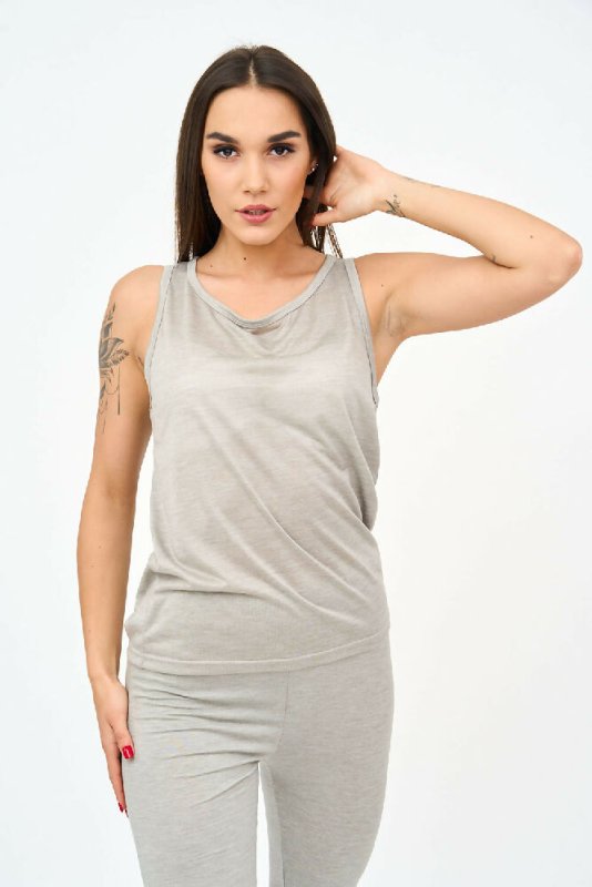 Women's Vests in Grey Secondary image