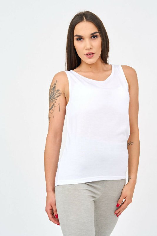 Women's Vests in White Secondary image