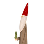 Wooden Festive Elf with Tree and Bell - Christmas Decor - British D'sire