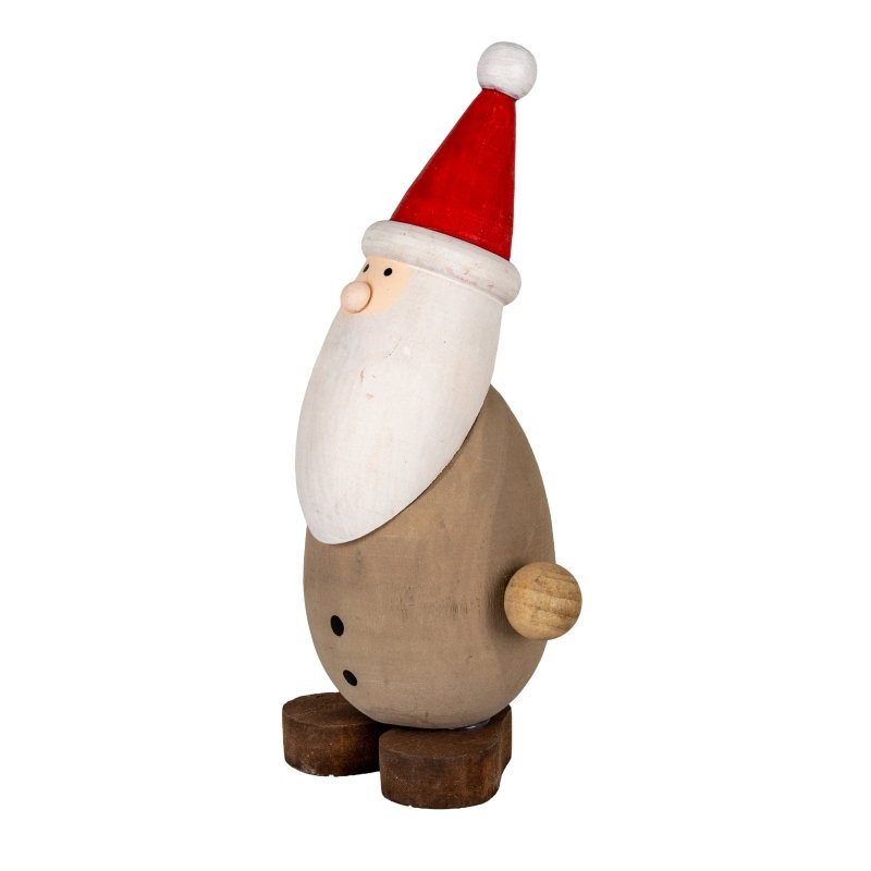 Wooden Santa with Tree Home Decor Ornament Decoration - Christmas Decor - British D'sire