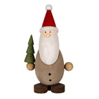 Wooden Santa with Tree Home Decor Ornament Decoration - Christmas Decor - British D'sire