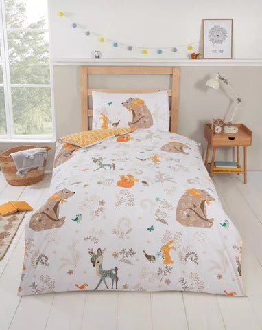 Woodland Friends Kids Bedding Duvet Quilt Cover Set - Home, Furniture & DIY:Bedding:Bedding Sets & Duvet Covers - British D'sire