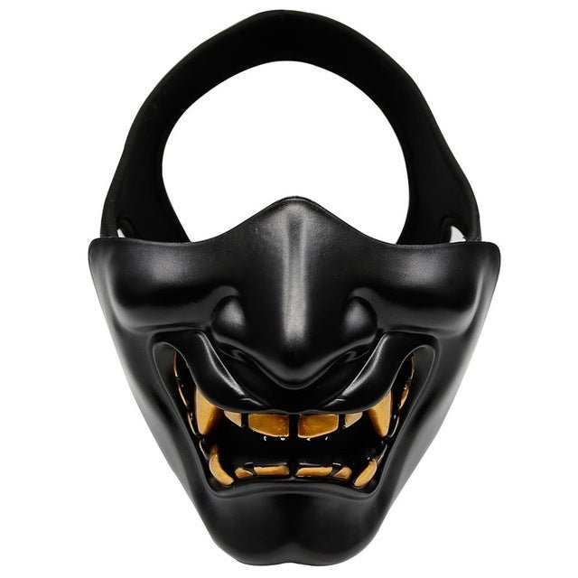 WosporT Halloween Dancing Party Grimace Half Face Mask(Black) - British D'sire