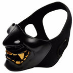 WosporT Halloween Dancing Party Grimace Half Face Mask(Black) - British D'sire