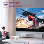 WOWOTO F8Plus DLP DMD 0.33 inch 1920 x 1080 4K 800ANSI RGBB LED Smart Projector(US Plug) - British D'sire