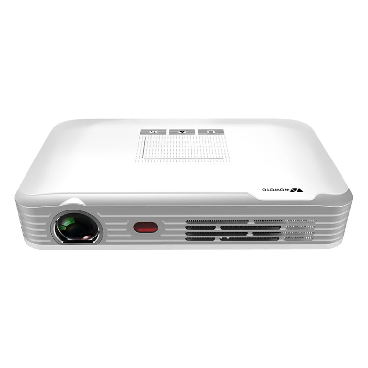 WOWOTO T9S TI DLP DMD 0.45 1280 x 800 4K 350 - 450ANSI RGB LED Smart Projector(US Plug) - British D'sire