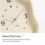 wozoom Modern Irregular Desk Clock Silent Table Clocks For Living Room Decor(White) - British D'sire