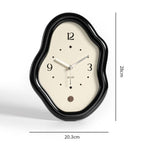wozoom Modern Irregular Desk Clock Silent Table Clocks For Living Room Decor(White) - British D'sire