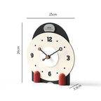 wozoom Silent Wooden Table Clock Modern Small Mantel Clock(Orange Green) - British D'sire