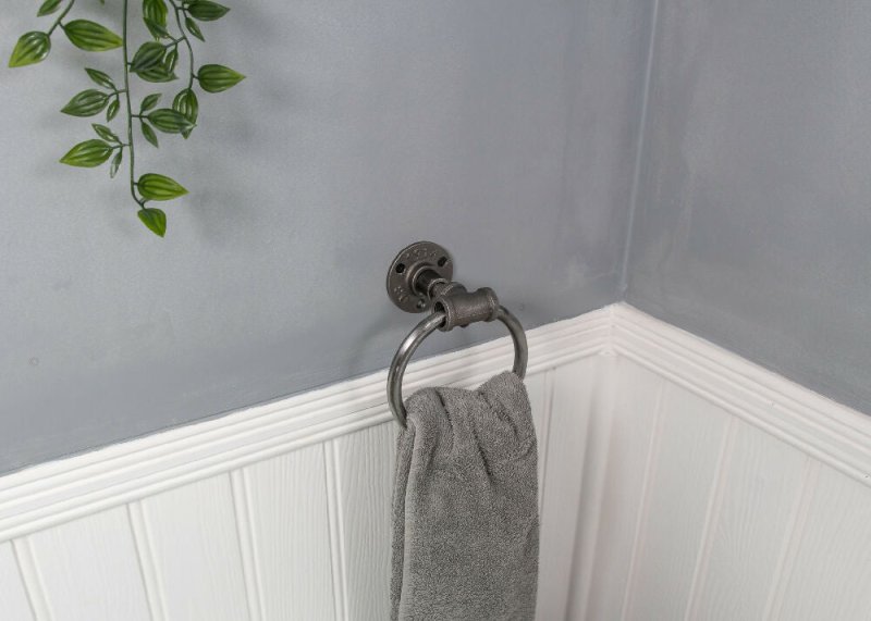 wrought iron towel ring bathroom towel rail - Ashford - towel ring - British D'sire