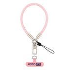 XDcase Anti-Lost Phone Wrist Lanyard with Metal Buckle & Gasket, Length: 18.9cm(Pink White) - British D'sire