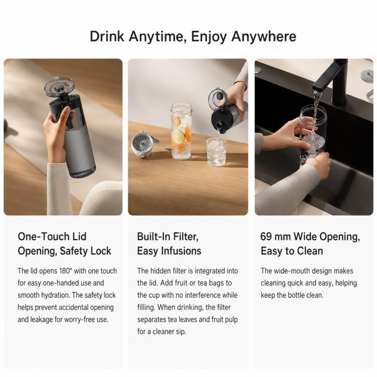 Xiaomi Mijia Portable Water Bottle(White) - British D'sire