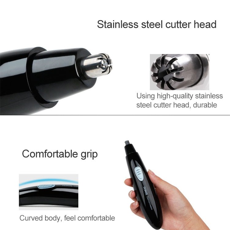 Xiaomi Youpin Riwa RA - 555B Waterproof Rechargeable Eyebrow Trimming and Nose Hair Trimmer for Men - British D'sire