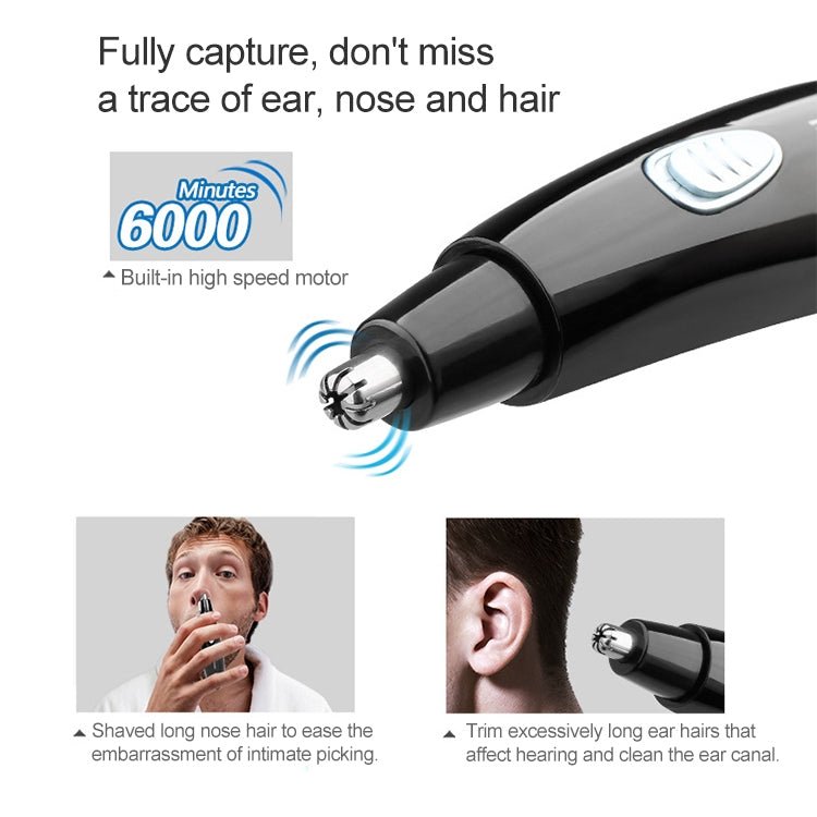 Xiaomi Youpin Riwa RA - 555B Waterproof Rechargeable Eyebrow Trimming and Nose Hair Trimmer for Men - British D'sire