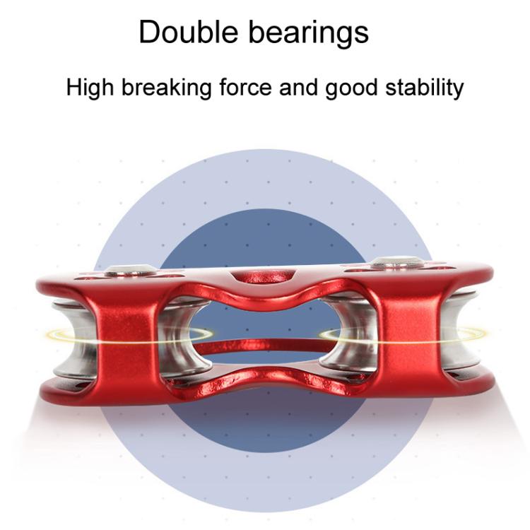 XINDA TP-Q9720 Outdoor Development Jungle Crossing Heart Shape Double Axle Ropeway Pulley(Blue) - British D'sire