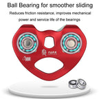XINDA TP-Q9720 Outdoor Development Jungle Crossing Heart Shape Double Axle Ropeway Pulley(Red) - British D'sire