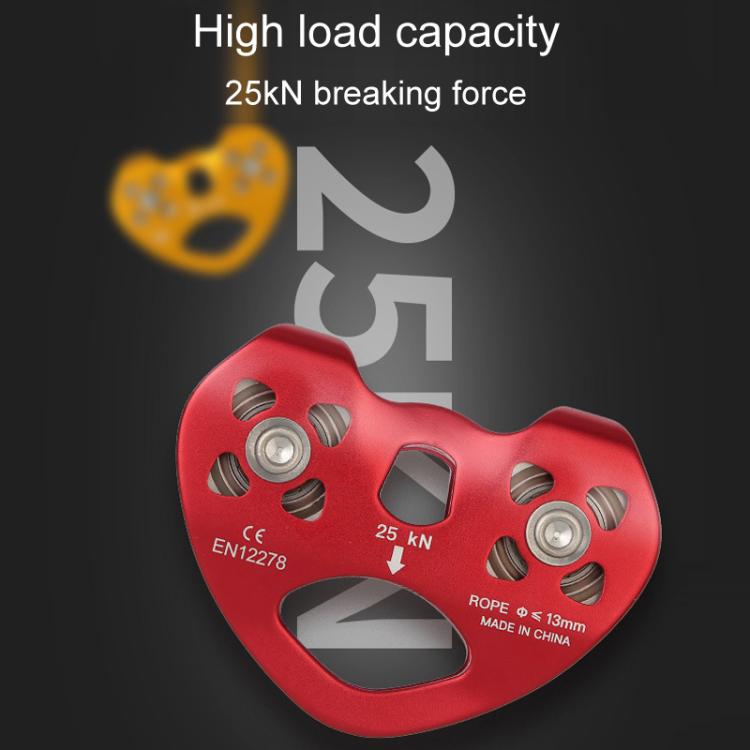 XINDA TP-Q9720 Outdoor Development Jungle Crossing Heart Shape Double Axle Ropeway Pulley(Red) - British D'sire