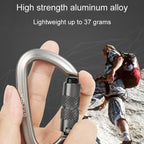 XINDA XD-A9561 Outdoor Mountain Climbing Equipment Anti-Loss Telescopic Buckle Elastic Rope, Style: 2 Automatic Locks - British D'sire