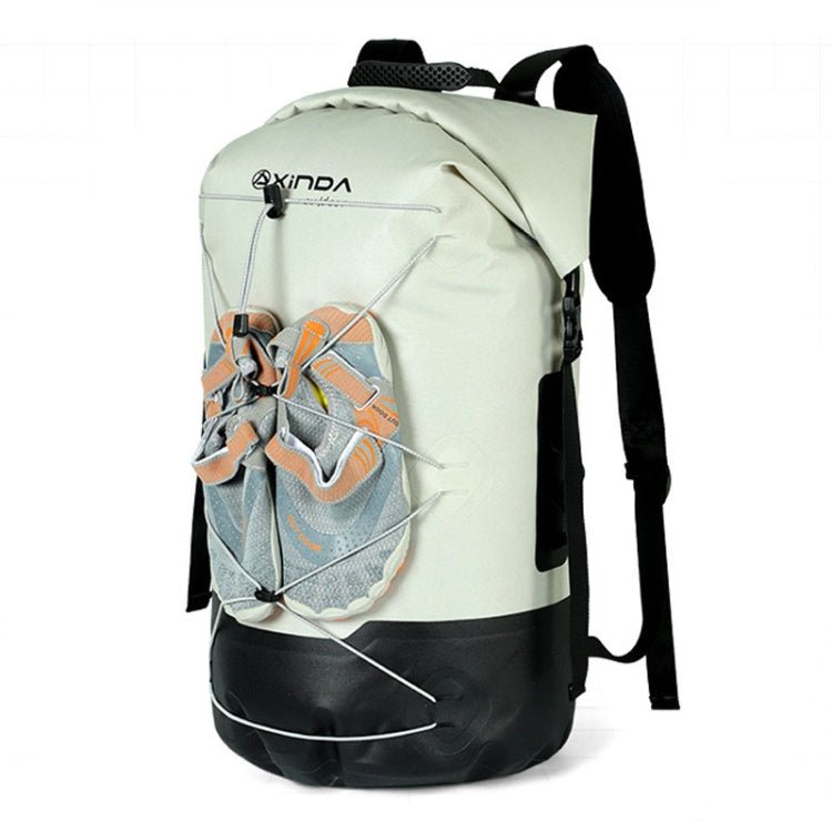 XINDA XD-BAG19 IPX7 Waterproof Outdoor Stream Tracing Backpack Diving Bag, Color: Light Gray-36L - British D'sire Main image