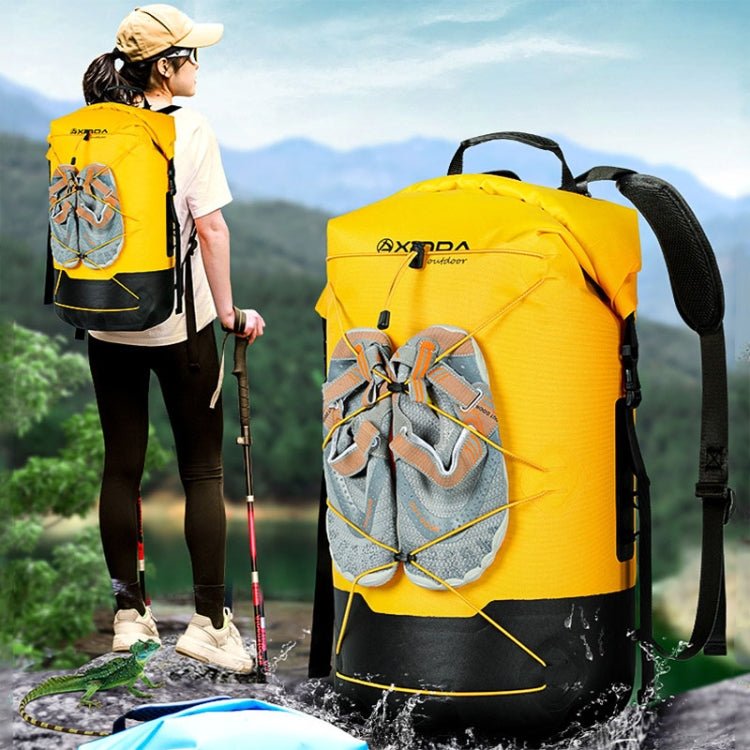 XINDA XD-BAG19 IPX7 Waterproof Outdoor Stream Tracing Backpack Diving Bag, Color: Yellow-26L - British D'sire