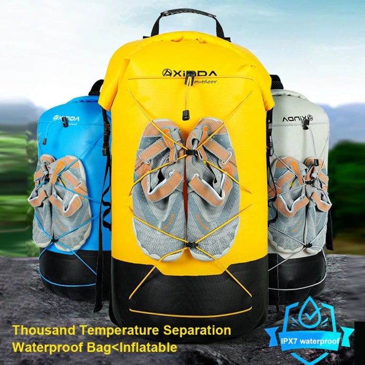 XINDA XD-BAG19 IPX7 Waterproof Outdoor Stream Tracing Backpack Diving Bag, Color: Yellow-26L - British D'sire