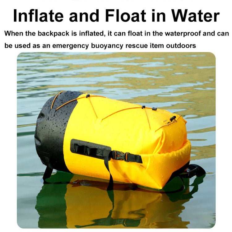 XINDA XD-BAG19 IPX7 Waterproof Outdoor Stream Tracing Backpack Diving Bag, Color: Yellow-26L - British D'sire