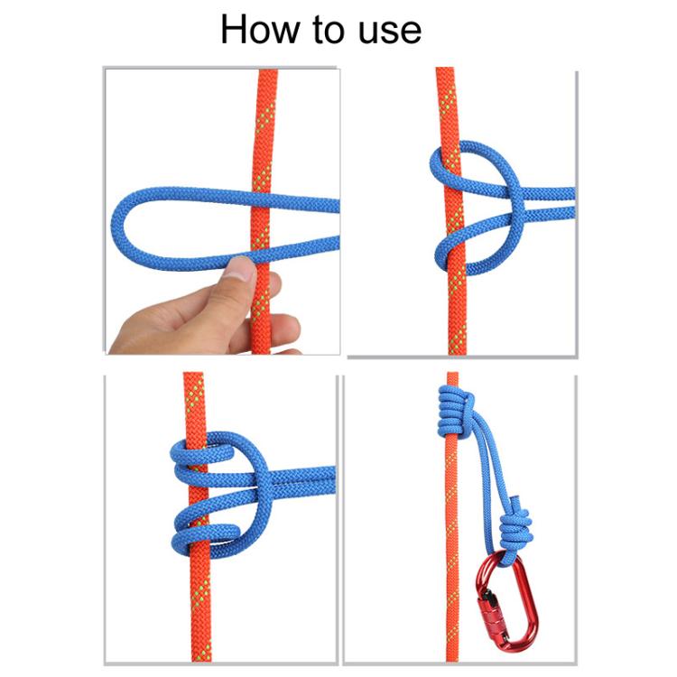 XINDA XD-S9835 120cm Outdoor Mountaineering Climbing Expansion Hiking Wear-Resistant Auxiliary Grab Knot Rope(Blue) - British D'sire