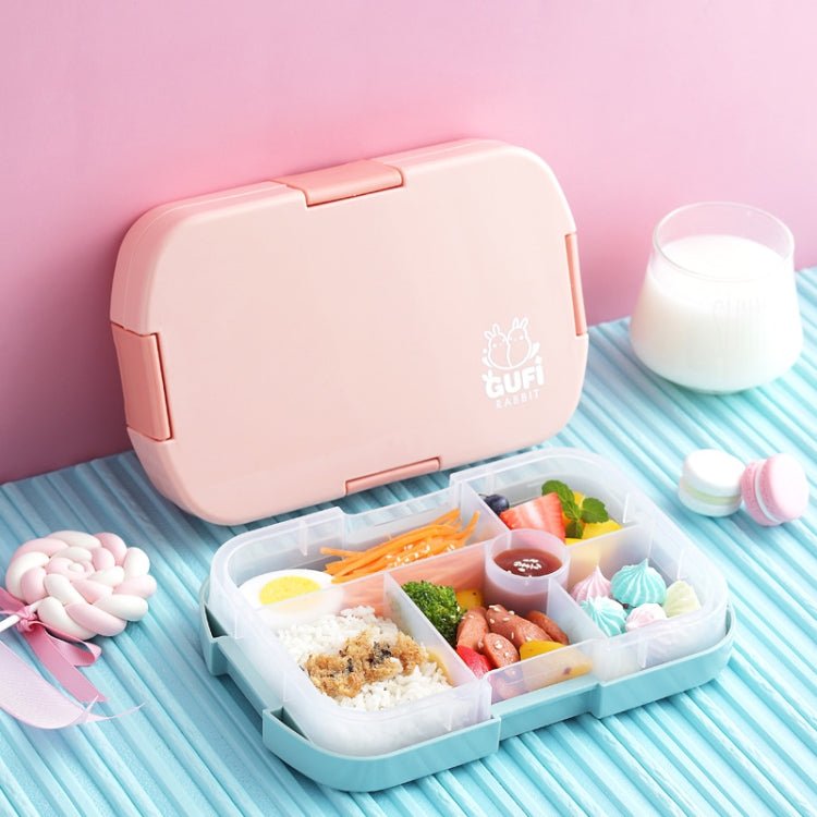 XINGCHENG XC - 451 Microwave Student Lunch Box Plastic Compartment Portable Lunch Box(Pink) - British D'sire