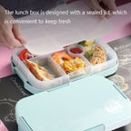 XINGCHENG XC - 451 Microwave Student Lunch Box Plastic Compartment Portable Lunch Box(Pink) - British D'sire
