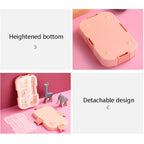 XINGCHENG XC - 451 Microwave Student Lunch Box Plastic Compartment Portable Lunch Box(Pink) - British D'sire