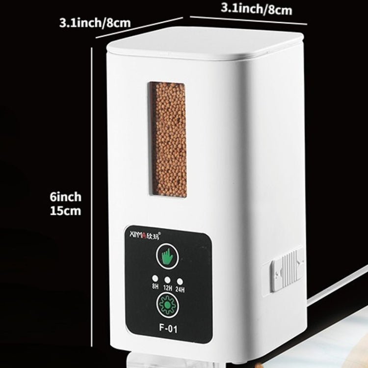 XINMA F-01 400ml Fish Tank Automatic Feeding Device Aquarium Intelligente Timing High-capacity Fish Feeder Secondary image