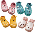 XM - Amigo 4 Pairs of Baby Boys Girls Indoor Slippers Anti - Slip Socks Shoes - Kids shoes - British D'sire