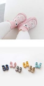 XM - Amigo 4 Pairs of Baby Boys Girls Indoor Slippers Anti - Slip Socks Shoes - Kids shoes - British D'sire