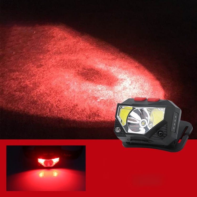 XPG+COB Charging Induction Strong Light Headlight with Power Display - British D'sire