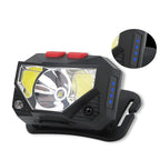 XPG+COB Charging Induction Strong Light Headlight with Power Display - British D'sire