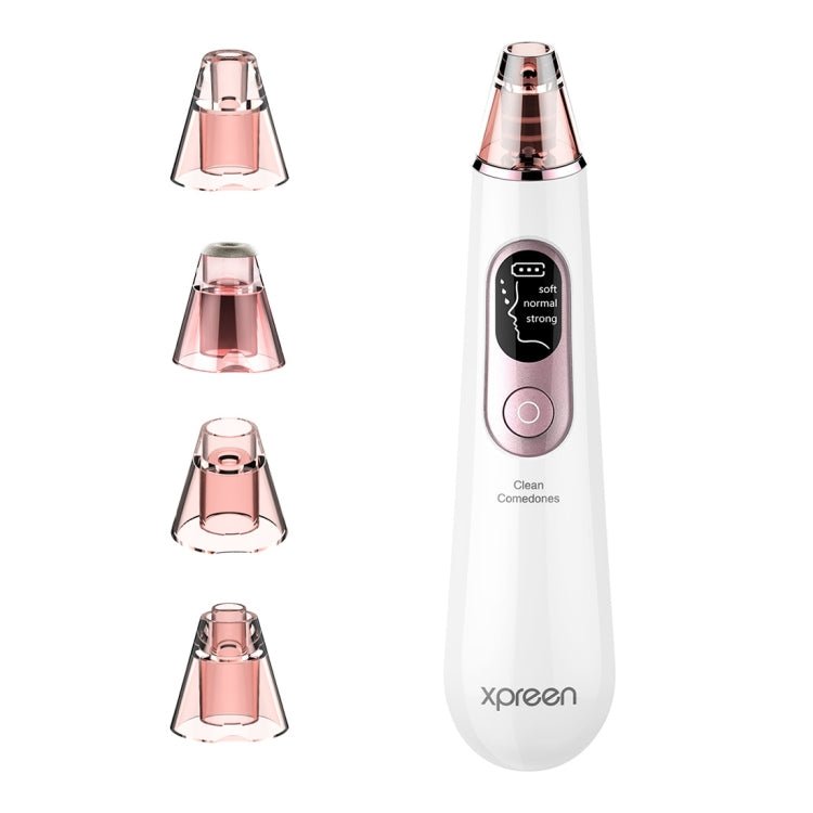 Xpreen Rechargeable Pore Cleanser Home Facial Beauty Device with LED Screen & 4 Probes - British D'sire Main image