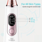 Xpreen Rechargeable Pore Cleanser Home Facial Beauty Device with LED Screen & 4 Probes - British D'sire