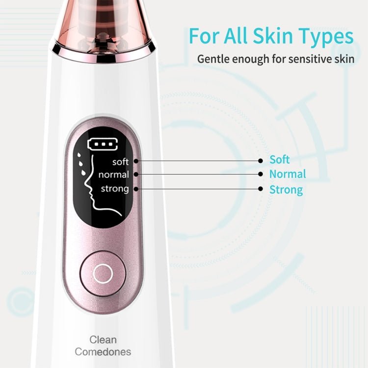Xpreen Rechargeable Pore Cleanser Home Facial Beauty Device with LED Screen & 4 Probes - British D'sire