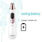 Xpreen Rechargeable Pore Cleanser Home Facial Beauty Device with LED Screen & 4 Probes - British D'sire