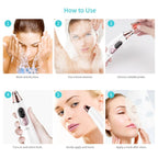 Xpreen Rechargeable Pore Cleanser Home Facial Beauty Device with LED Screen & 4 Probes - British D'sire