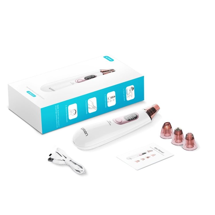 Xpreen Rechargeable Pore Cleanser Home Facial Beauty Device with LED Screen & 4 Probes - British D'sire