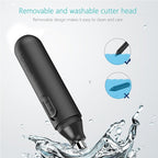 XPREEN XPRE001 High - speed Rotating Electric Nose Hair Trimmer Ear Trimmer Rotation Blade for Men and Women(Black) - British D'sire