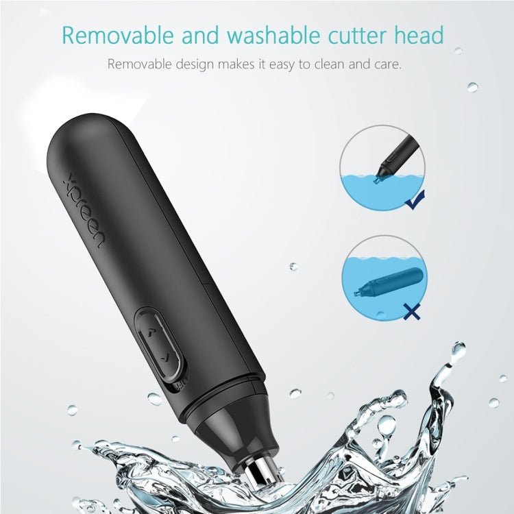 XPREEN XPRE001 High - speed Rotating Electric Nose Hair Trimmer Ear Trimmer Rotation Blade for Men and Women(Black) - British D'sire