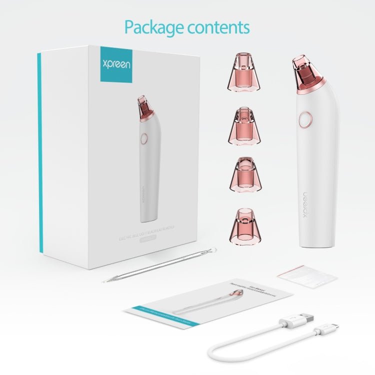 XPREEN XPRE027 Blackhead Remover Rechargeable Electric Microcrystalline IPL Pore Cleaner(White) - British D'sire